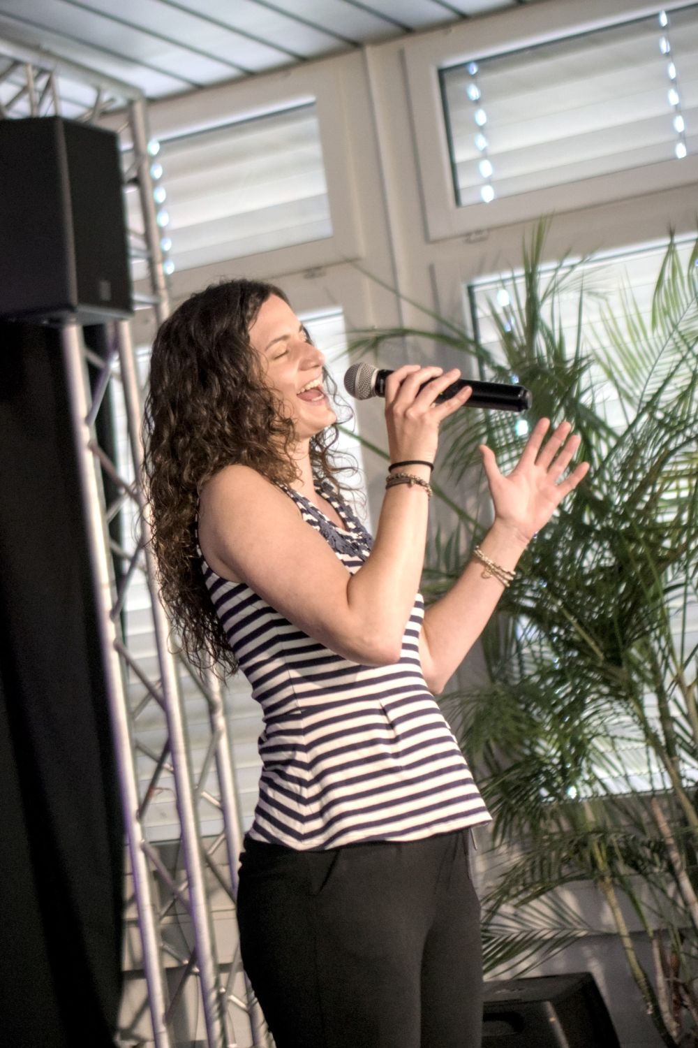 Eveline an einem Auftritt